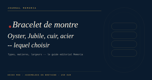 Bracelet de montre Oyster Jubilé cuir — Journal Memoria